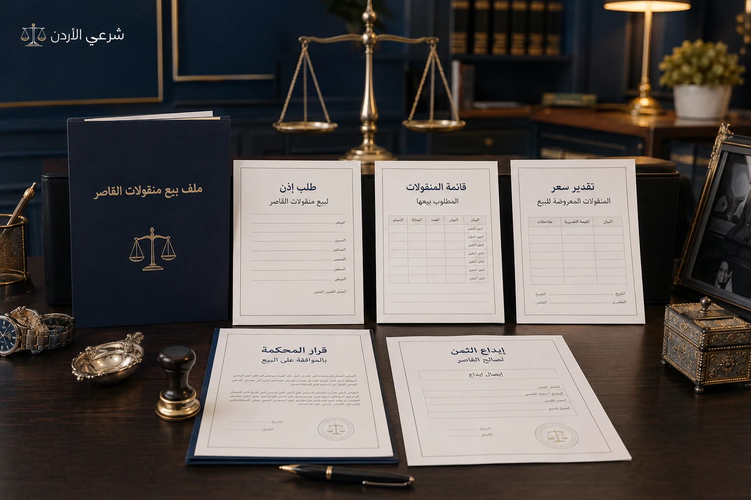 مستندات بيع منقولات القاصر وحفظ الثمن