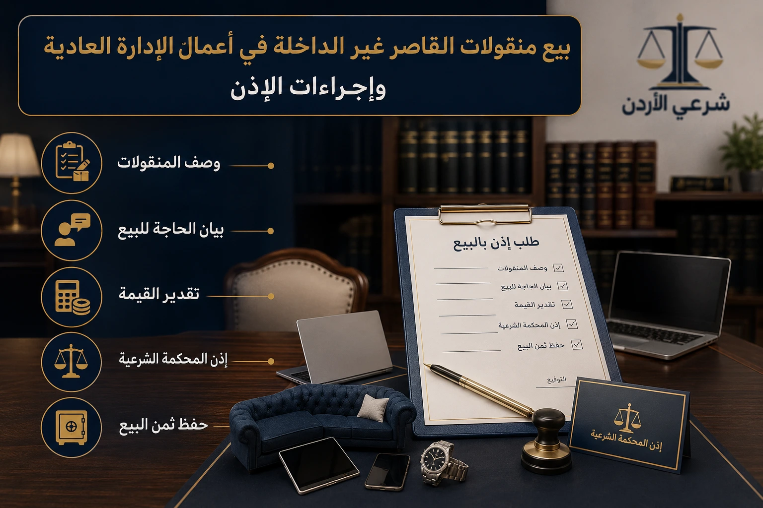 إجراءات بيع منقولات القاصر