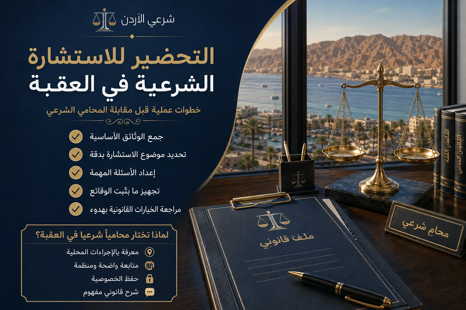 الاستعداد للاستشارة الشرعية في العقبة