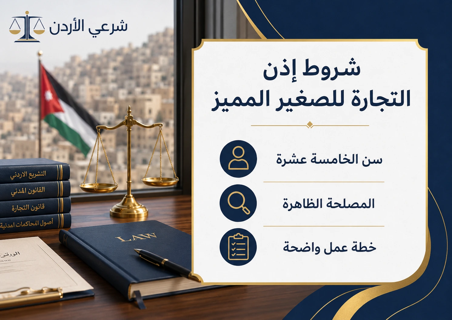 شروط إذن التجارة للصغير المميز