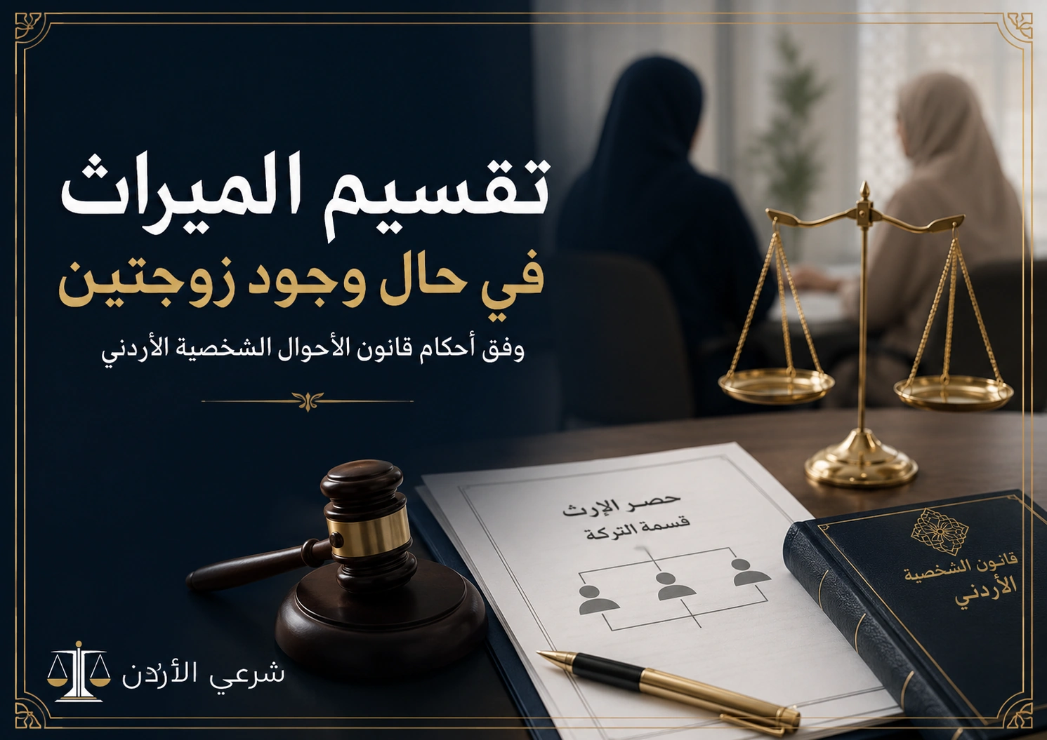 تقسيم الميراث في حال وجود زوجتين