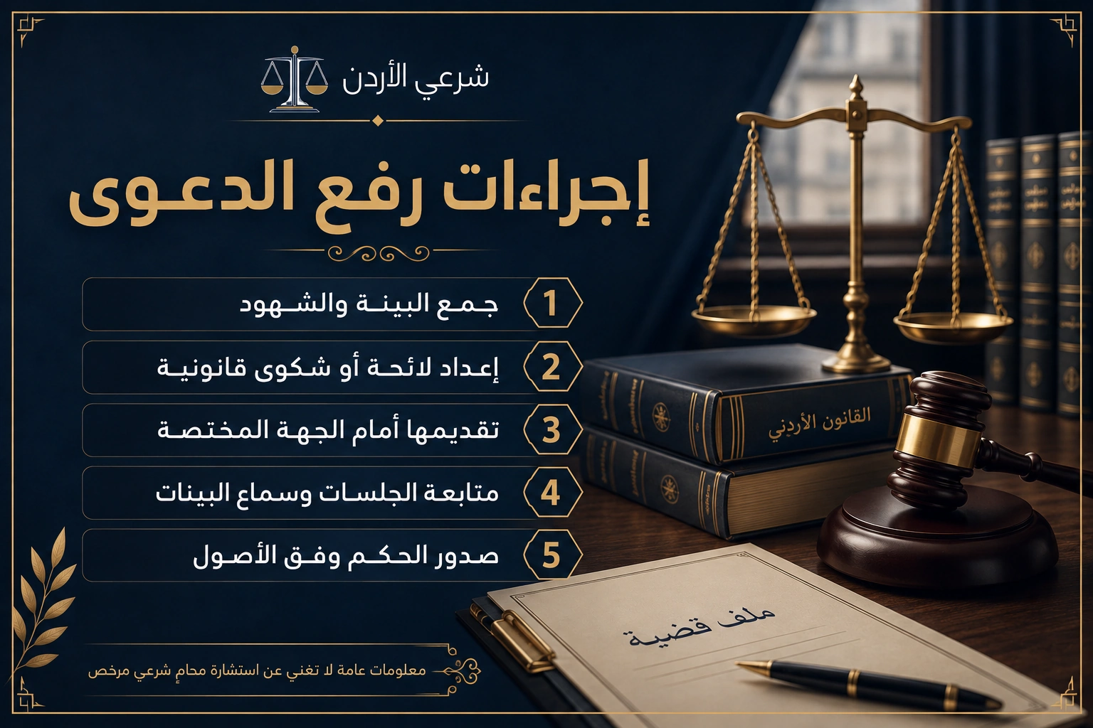 مسار عام للشكوى الجزائية في الأردن