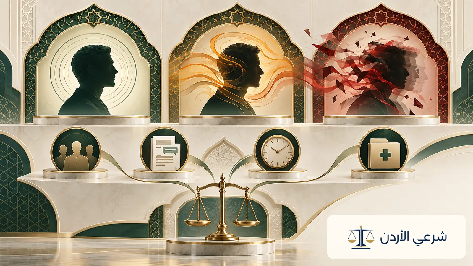 إنفوجرافيك يوضح درجات الغضب الثلاث والأدلة التي تساعد المحكمة الشرعية في التقييم