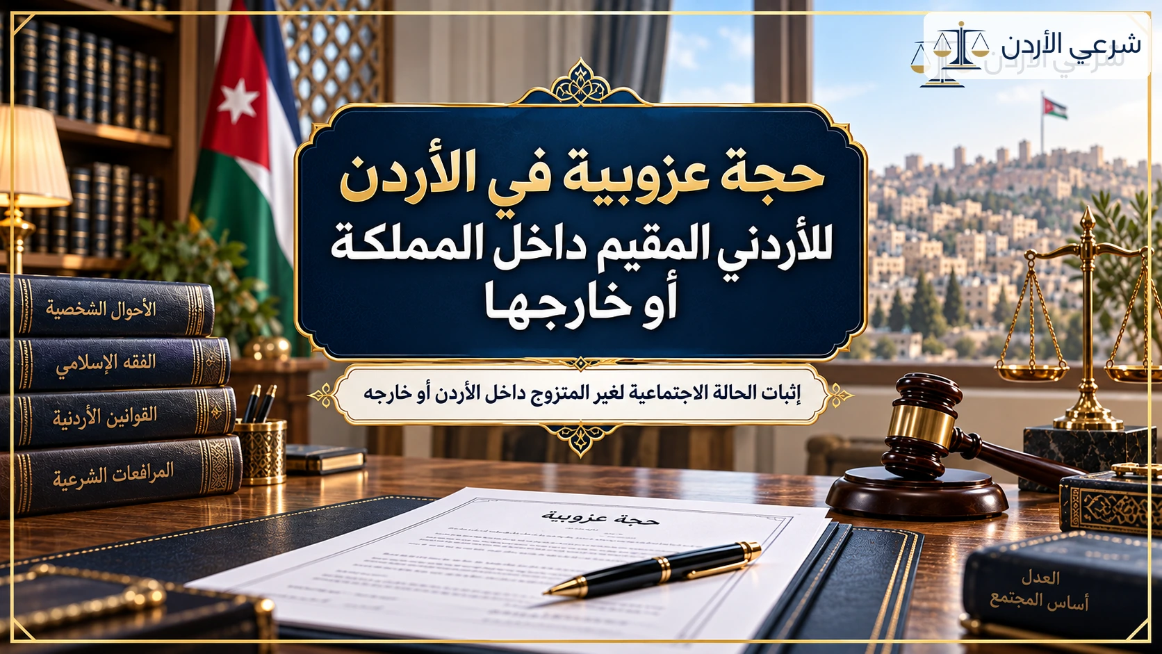 حجة عزوبية في الأردن للأردني المقيم داخل المملكة أو خارجها