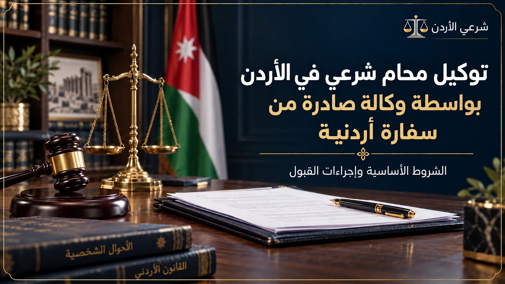 توكيل محام شرعي في الأردن بواسطة وكالة صادرة من سفارة أردنية