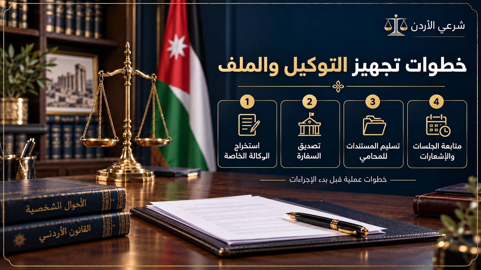 خطوات تجهيز التوكيل والملف