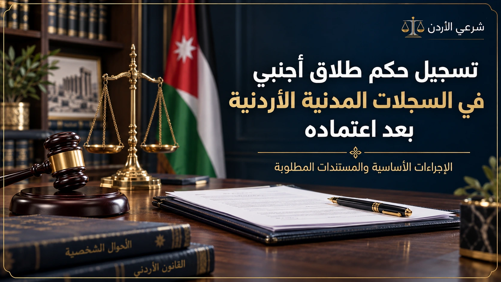 تسجيل حكم طلاق أجنبي في السجلات المدنية الأردنية بعد اعتماده