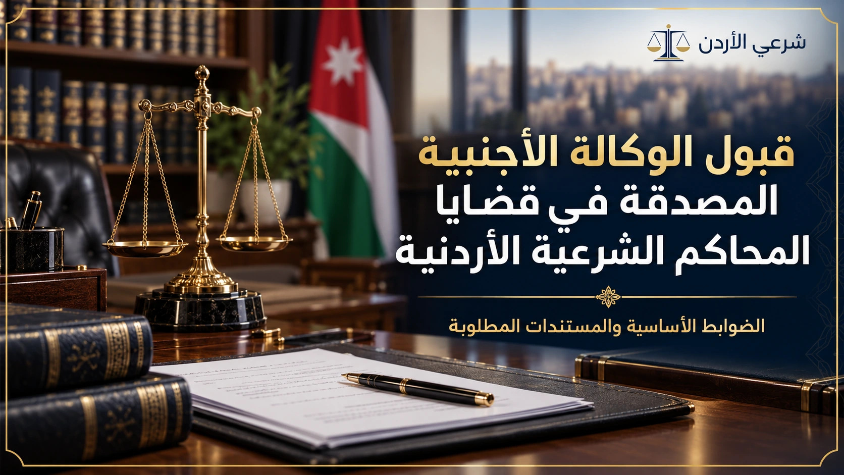قبول الوكالة الأجنبية المصدقة في قضايا المحاكم الشرعية الأردنية