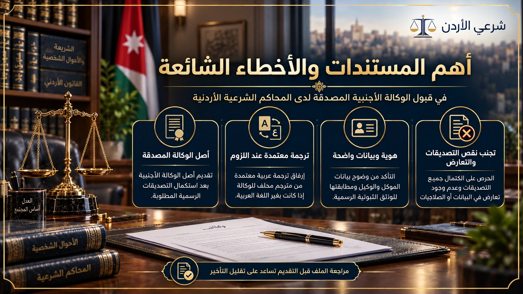 المستندات والأخطاء الشائعة في الوكالة الأجنبية