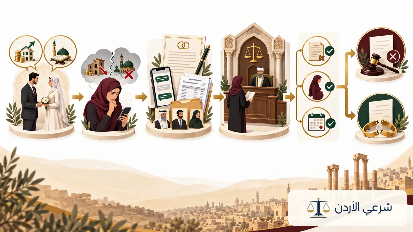 مراحل دعوى فسخ الزواج بسبب عدم كفاءة الزوج وشروط سقوط الحق