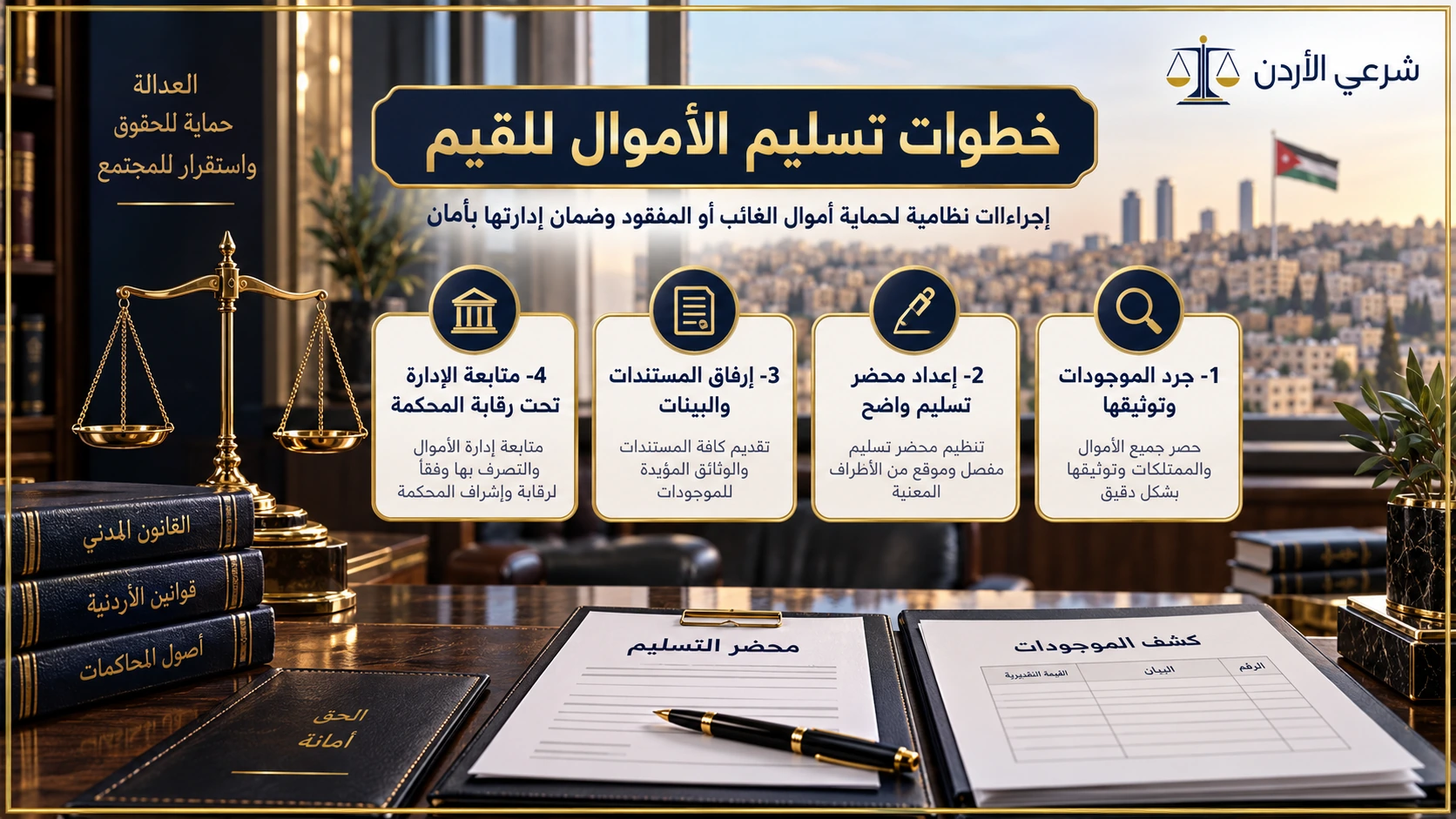 خطوات تسليم الأموال للقيم