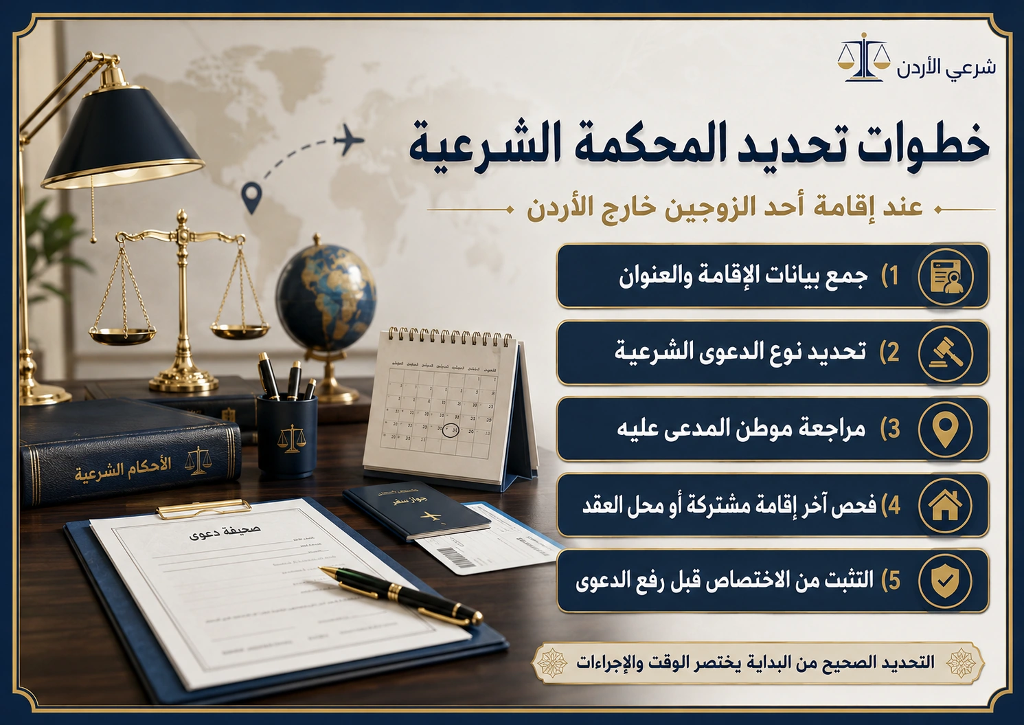 خطوات تحديد المحكمة الشرعية المختصة قبل رفع الدعوى