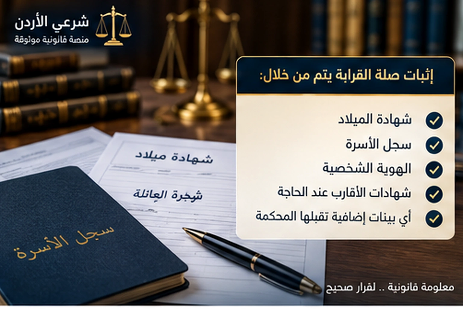 ما الذي يثبت صلة القرابة في حجة إقرار بمحرم