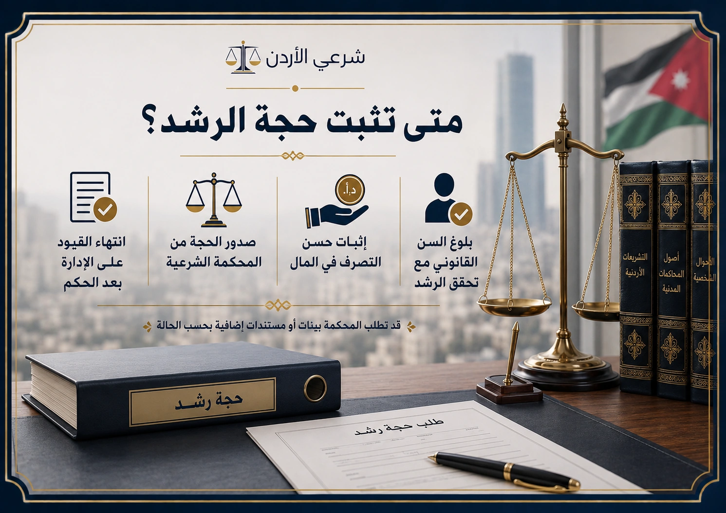 متى تثبت حجة الرشد في الأردن