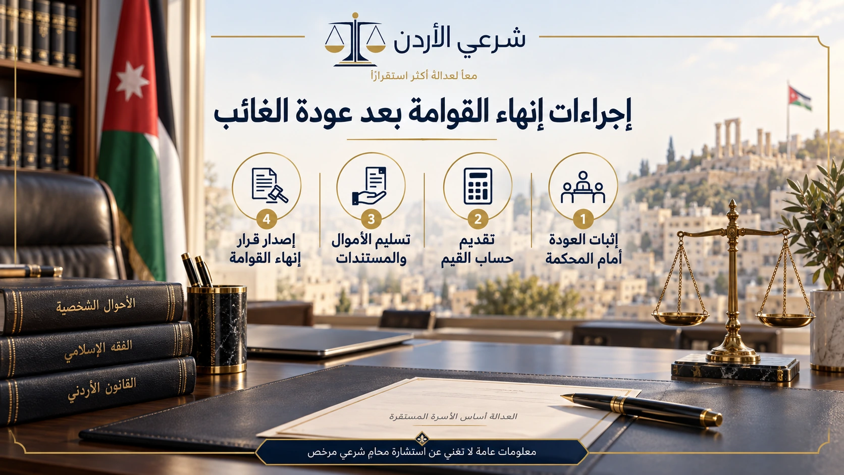 إجراءات إنهاء القوامة بعد عودة الغائب